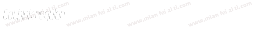 Gothink regular字体转换